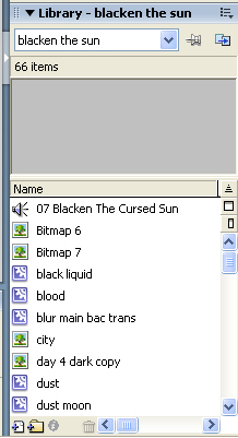 A shot of a typical Flash library